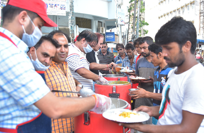 Prasadam distribution